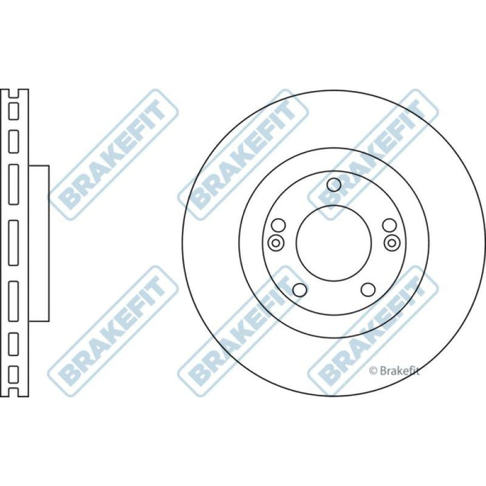 Apec Brake Disc Front Fits Hyundai I30 Ix35 Tucson Veloster Kia Carens