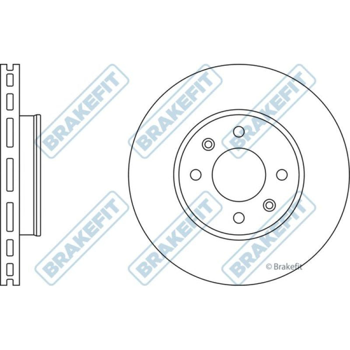 Apec Brake Disc Front Fits Hyundai Accent I20 Kia Rio