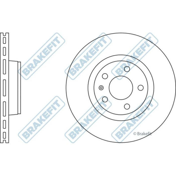 Apec Brake Disc Front Fits Audi A6 Apec  - Dynamic Drive