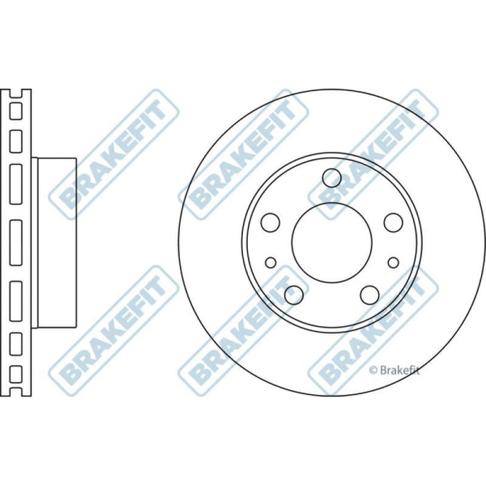 Apec Brake Disc Front Fits Citroen Relay Fiat Ducato Peugeot Boxer