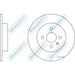 Apec Blue / Brakefit Brake Disc (Rear) (Pair) SDK6136 Brakefit  - Dynamic Drive