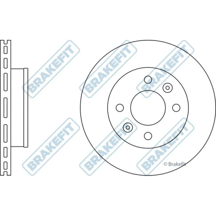 Apec Brake Disc Front Fits Hyundai I10 Kia Picanto