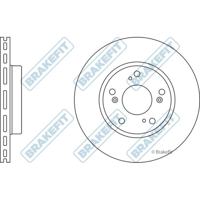 Apec Brake Disc Front Fits Honda Civic Fr-V Stepwagon Stream