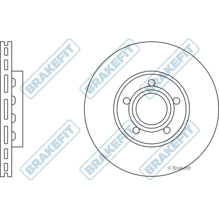 Apec Brake Disc Front Fits Audi 100 A4 A6 S6 Seat Exeo Skoda Superb VW