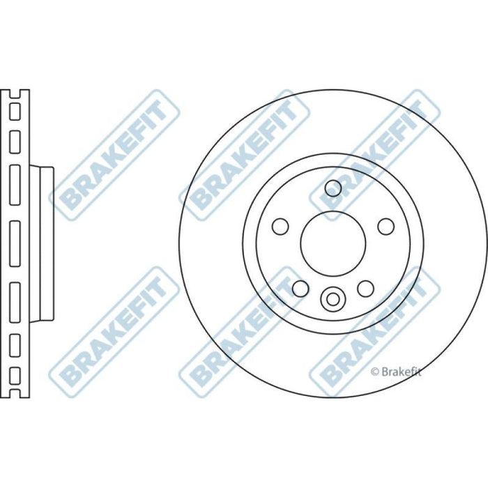 Apec Brake Disc Front Fits Ford Galaxy Mondeo S-Max Land Rover Freelan