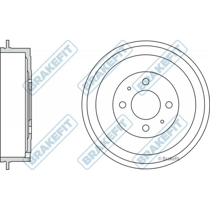 Apec Blue / Brakefit Brake Drum (Single) BDR9046