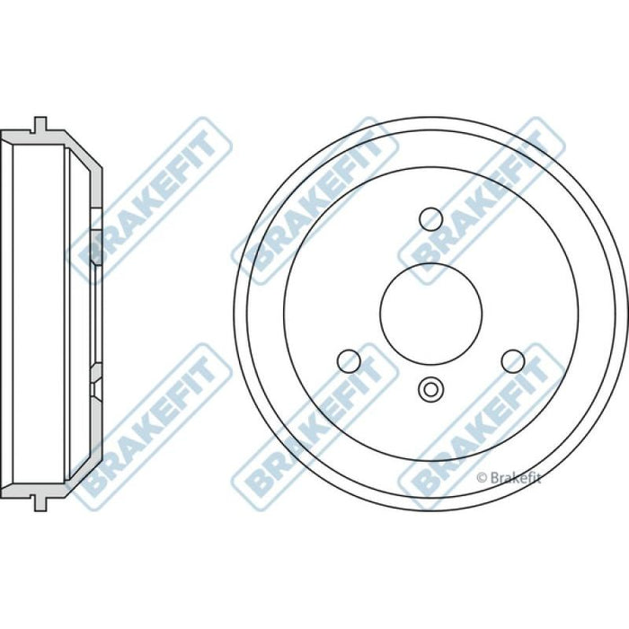 Apec Blue / Brakefit Brake Drum (Single) BDR9045