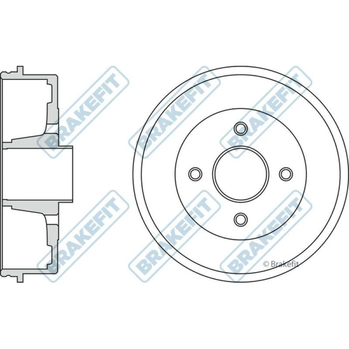 Apec Blue / Brakefit Brake Drum (Single) BDR9043