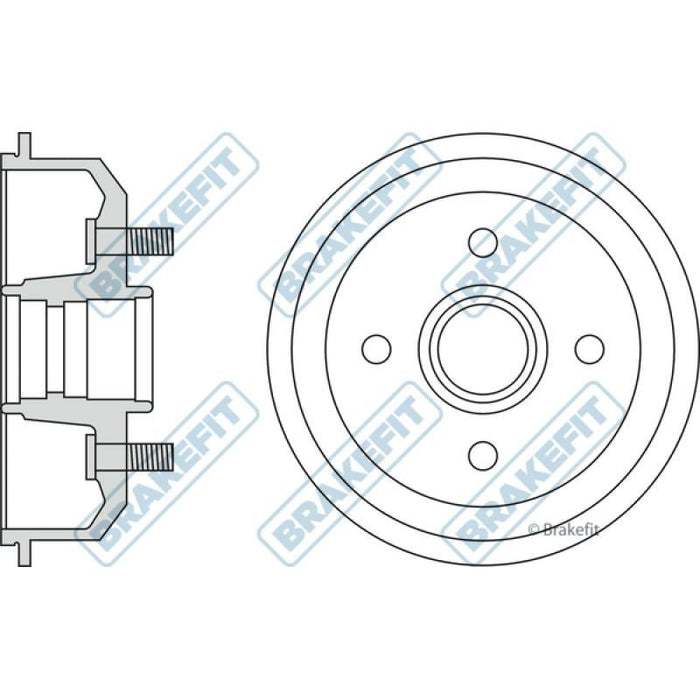 Apec Blue / Brakefit Brake Drum (Single) BDR9037