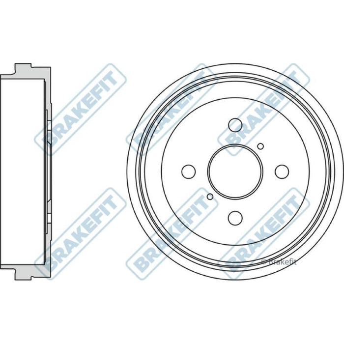 Apec Blue / Brakefit Brake Drum (Single) BDR9035