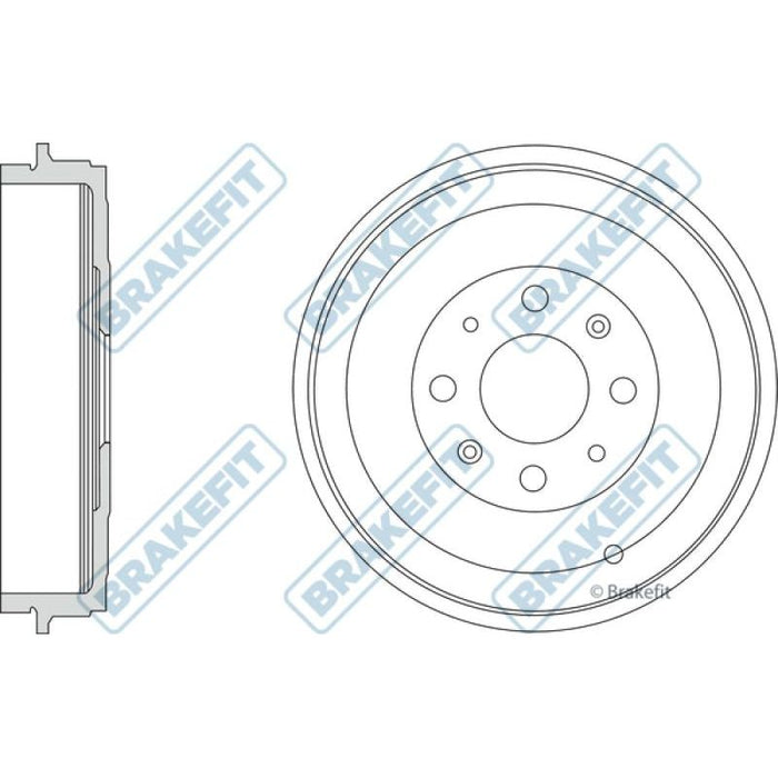 Apec Blue / Brakefit Brake Drum (Single) BDR9019