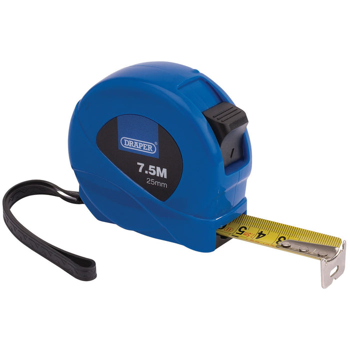 Draper Measuring Tape, 7.5m/25ft x 25mm, Blue 75882 Draper  - Dynamic Drive