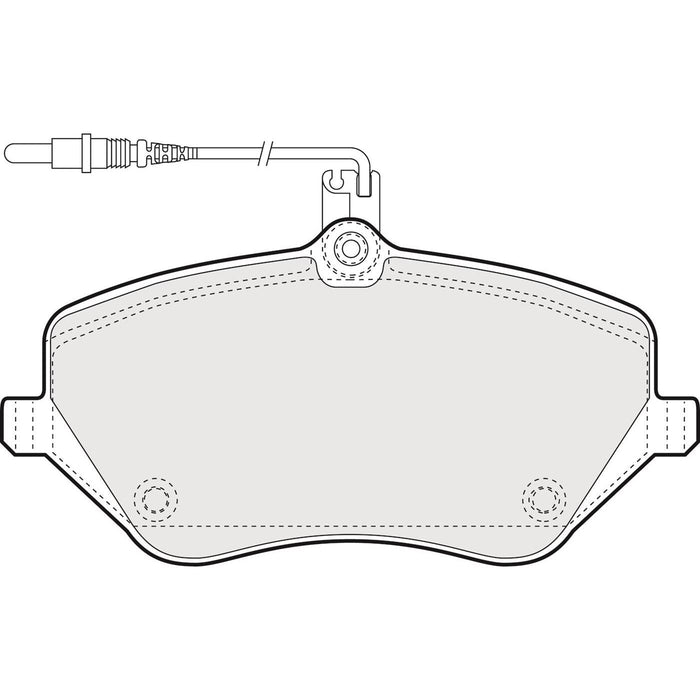 Apec Brake Pads Front Fits Citroen C5 C6 Peugeot 407 607