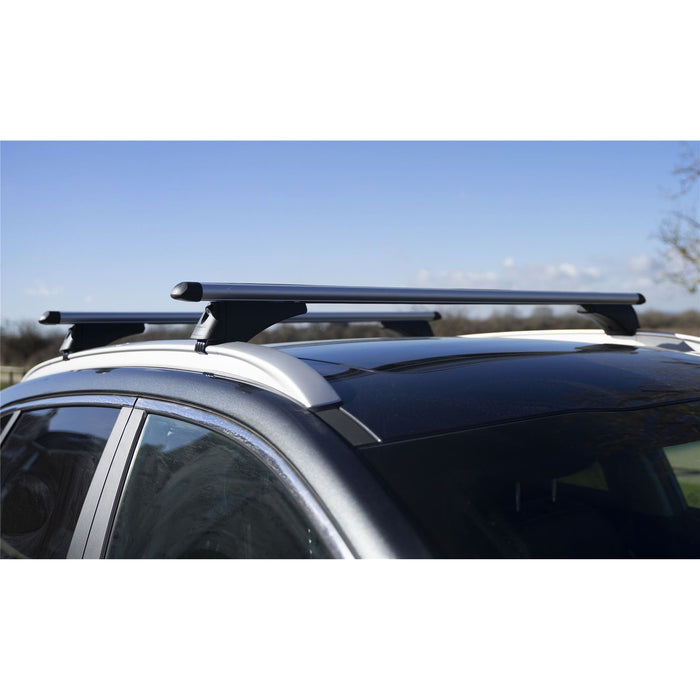 Aluminium Locking Roof Rack Cross Bars fits Polo Cross 15-20 Estate Summit  - Dynamic Drive