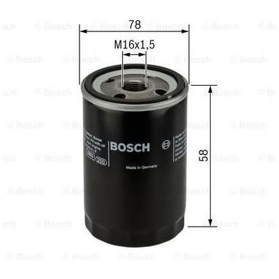 Bosch Cv Air Filter S0307 (Hgv) fits Iveco Stralis AS440S48TP - 12.9 4x2 - 02-07