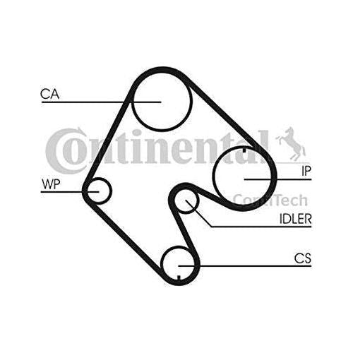 Genuine Continental ContiTech Timing Belt Kit fits Vauxhall Astra Cavalier 1.7D ContiTech  - Dynamic Drive