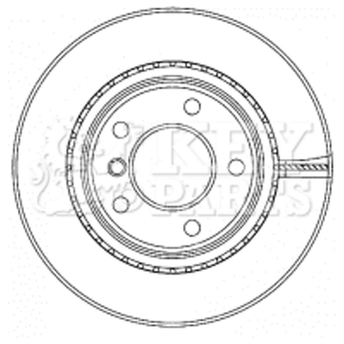 Genuine Key Parts KBD4467 Brake Disc Pair (Rear)