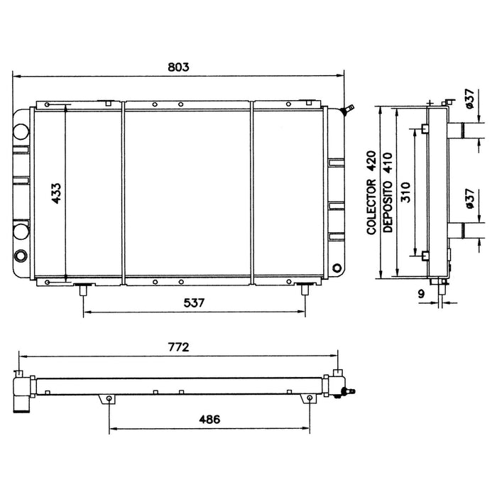 NRF Radiator 52063