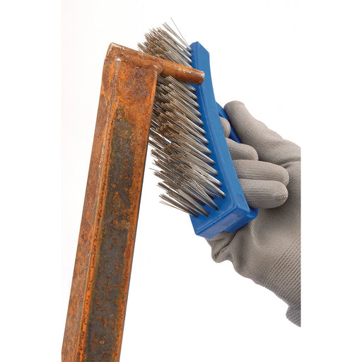 Draper D-Handle Wire Brush, 160mm 31077 Draper  - Dynamic Drive