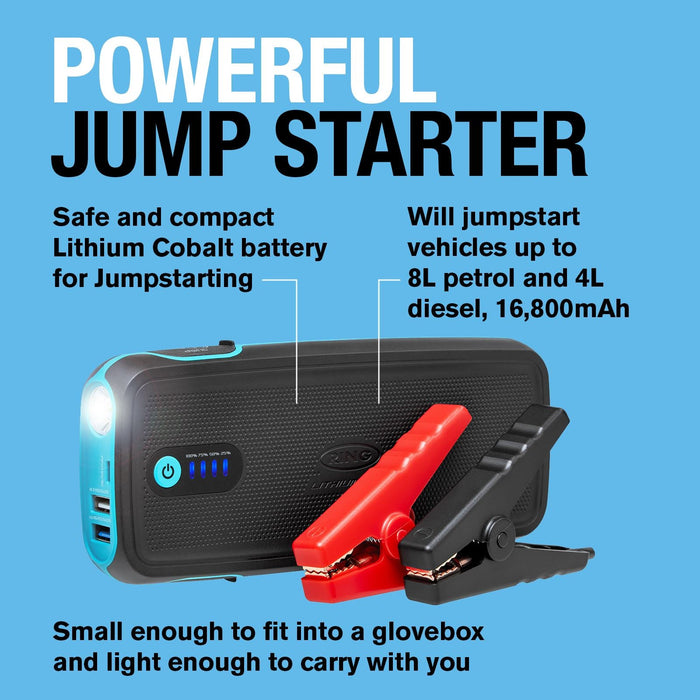 Ring Automotive RPPL400 high power lithium car jump starter power pack and 16800