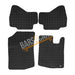 Blue Trim Tailored Black Rubber Car Mats for Peugeot 107 Set of 4 With 1 Clips UKB4C  - Dynamic Drive