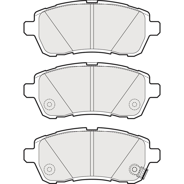 Apec Brake Pads Front Fits Mazda 2