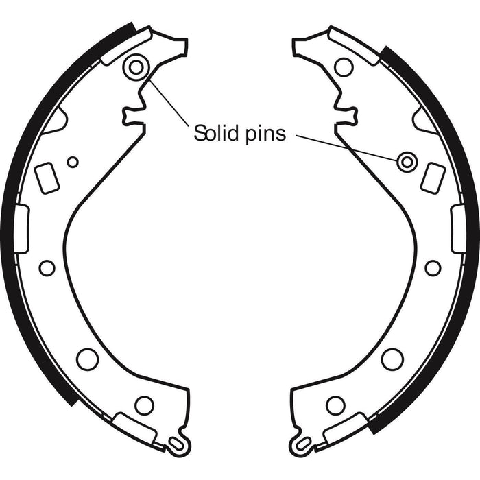 Apec Brake Shoe Rear Fits Toyota Rav-4