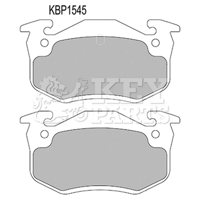 Genuine Key Parts KBP1545 Rear Brake Pads (Bendix) Key Parts  - Dynamic Drive