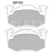 Genuine Key Parts KBP1545 Rear Brake Pads (Bendix) Key Parts  - Dynamic Drive