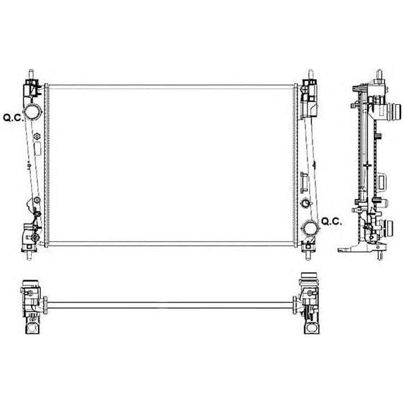 NRF Radiator 53017