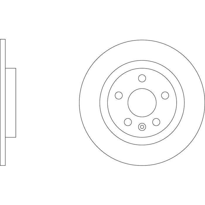 Genuine APEC Rear Brake Discs & Pads Set Solid for Volvo XC40