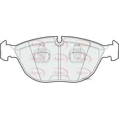 Apec Brake Pads Front Fits Audi Rs4 Tt Bentley Arnage Azure BMW 7 Serie