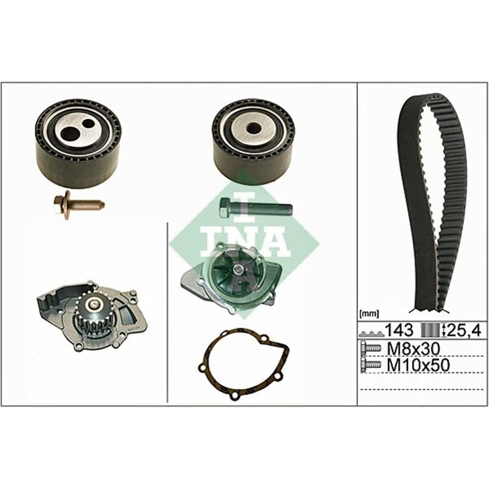 Ina Timing Belt Kit With Water Pump 530044730 Ina  - Dynamic Drive