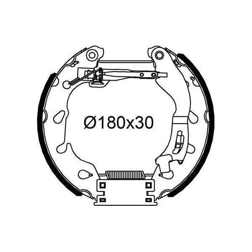 Valeo Drum Brake Fast Fit Kit 554908 Automotive Part fits Fiat Valeo  - Dynamic Drive