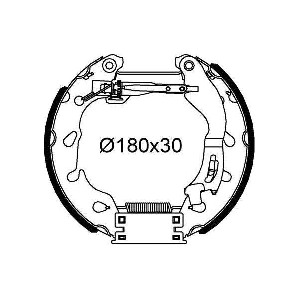 Valeo Drum Brake Fast Fit Kit 554908 Automotive Part fits Fiat Valeo  - Dynamic Drive