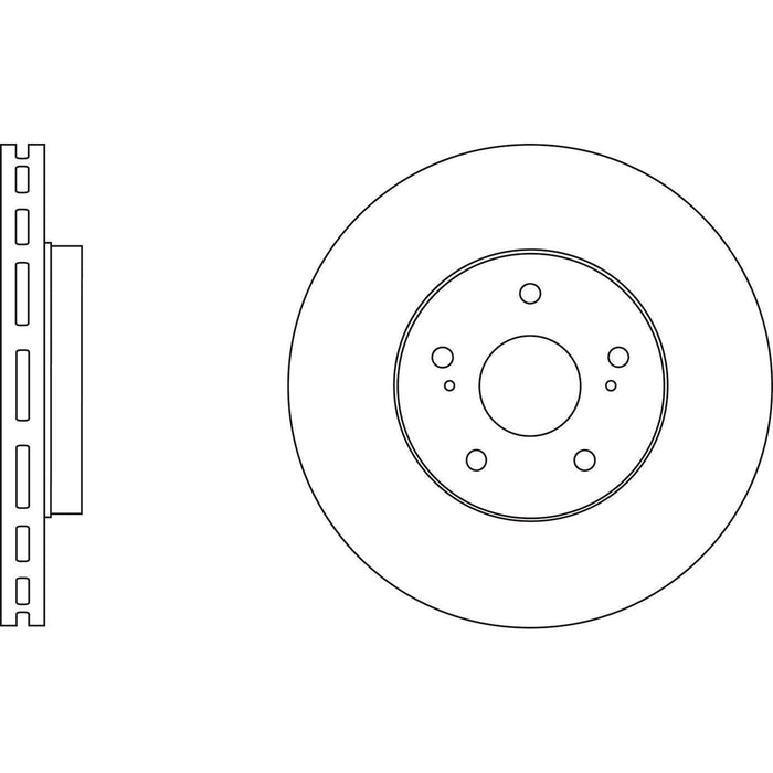 Apec Brake Disc Front Fits Suzuki Kizashi