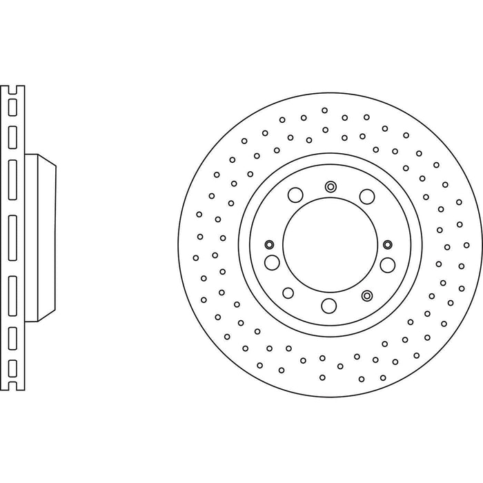 Apec Brake Disc Rear Fits Porsche 911