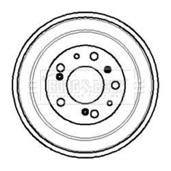 Genuine Borg & Beck Brake Drum fits Fiat Ducato all models BBR7011 Borg & Beck  - Dynamic Drive