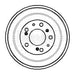 Genuine Borg & Beck Brake Drum fits Fiat Ducato all models BBR7011 Borg & Beck  - Dynamic Drive