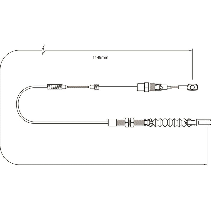 Apec Brake Cable Front Fits Land Rover Defender