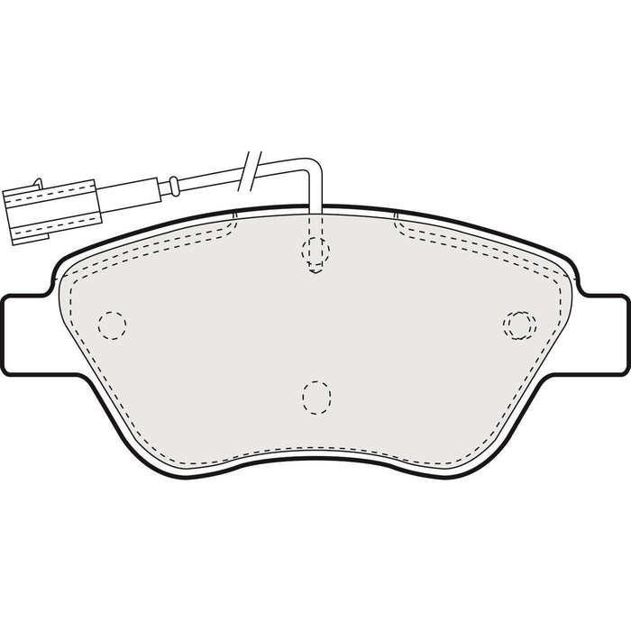 Apec Brake Pads Front Fits Fiat Bravo Doblo Stilo