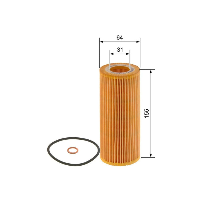 Bosch Car Oil Filter P9185 fits BMW 3 320d Efficient Dynamics - 2.0 - 04-11 1457