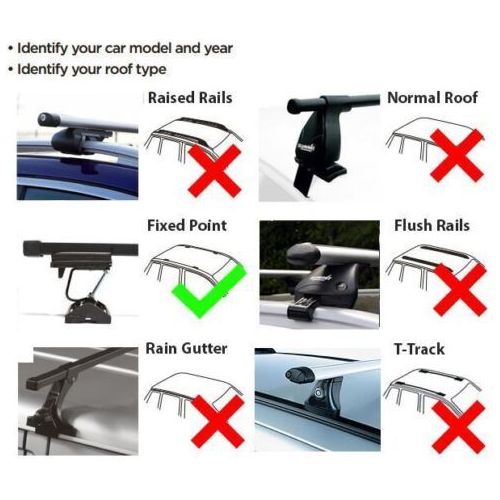 Aluminium Roof Bars Rack Silver fits Mazda 2 2007-2014 De/Dh Omtec  - Dynamic Drive