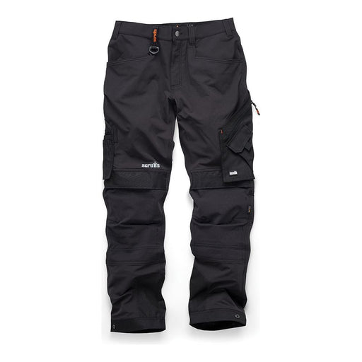 Scruffs Pro Flex Plus Trousers Black 32R Scruffs  - Dynamic Drive