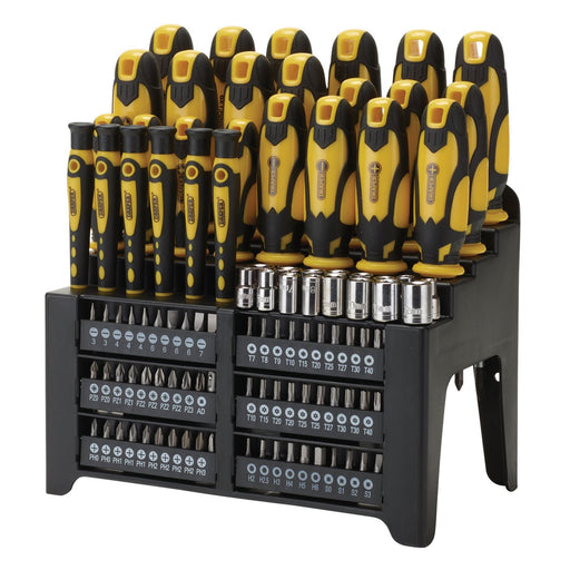 Draper Screwdriver and Bit Set, Yellow (103 Piece) 28012 Draper  - Dynamic Drive