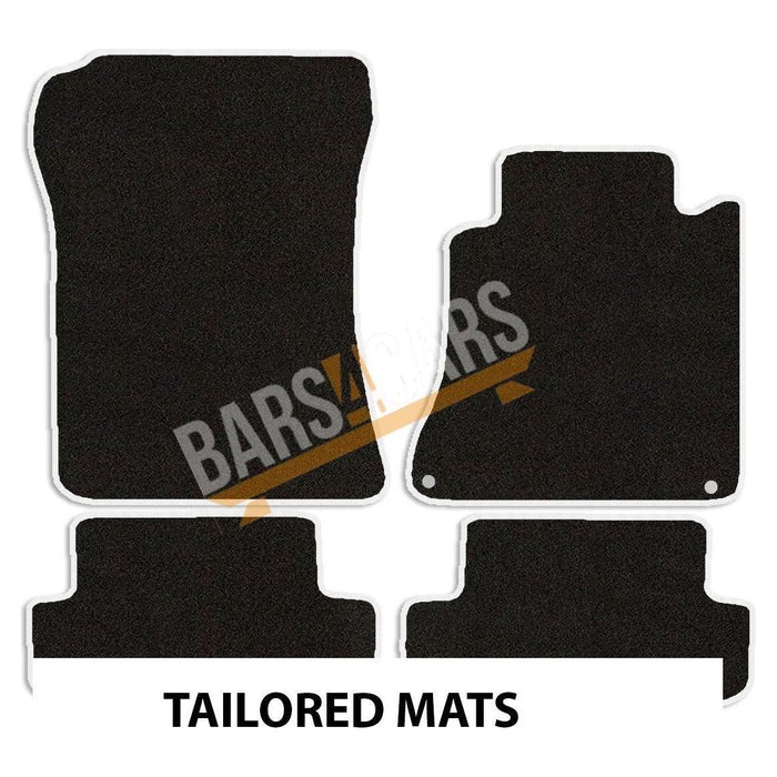 Tailored White Trim Carpet Mats Mercedes Clk 2003 2004 2005 2006 2007 2008 2009 UKB4C  - Dynamic Drive