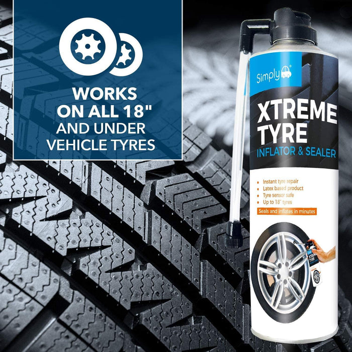 Simply Extreme Car Tyre Inflator & Sealer Vehicle Van Instant Puncture Repair