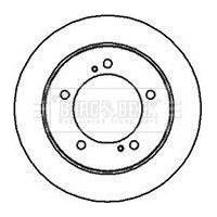 Genuine Borg & Beck Brake Disc Pair fits Suzuki Vitara front 88 BBD5028 Borg & Beck  - Dynamic Drive