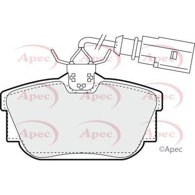 Apec Brake Pads Rear Fits VW Caravelle Multivan Transporter