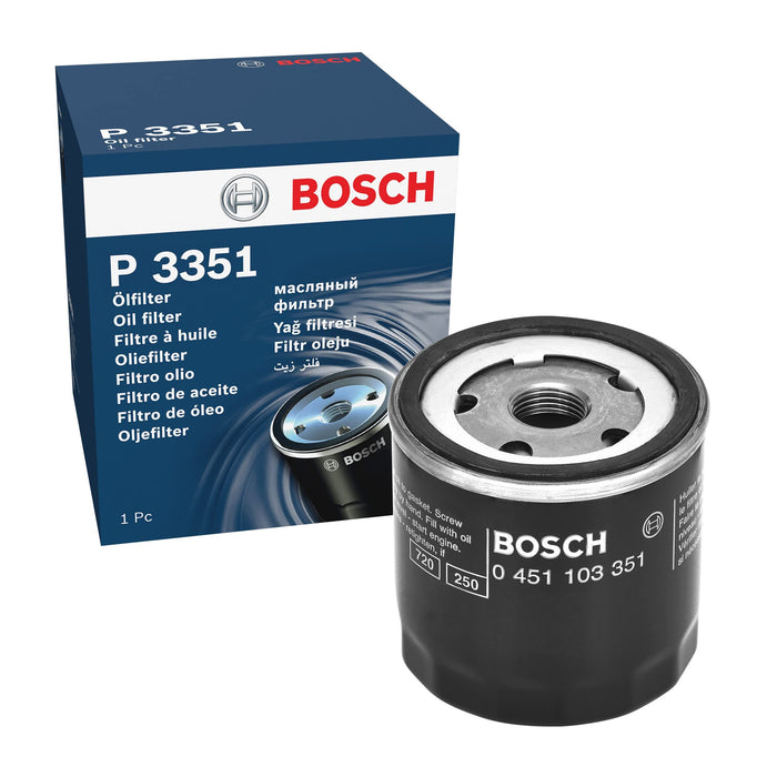 Genuine Bosch Car Oil Filter P3351 fits Alfa Romeo GTV - 3.0 - 96-00 0451103351